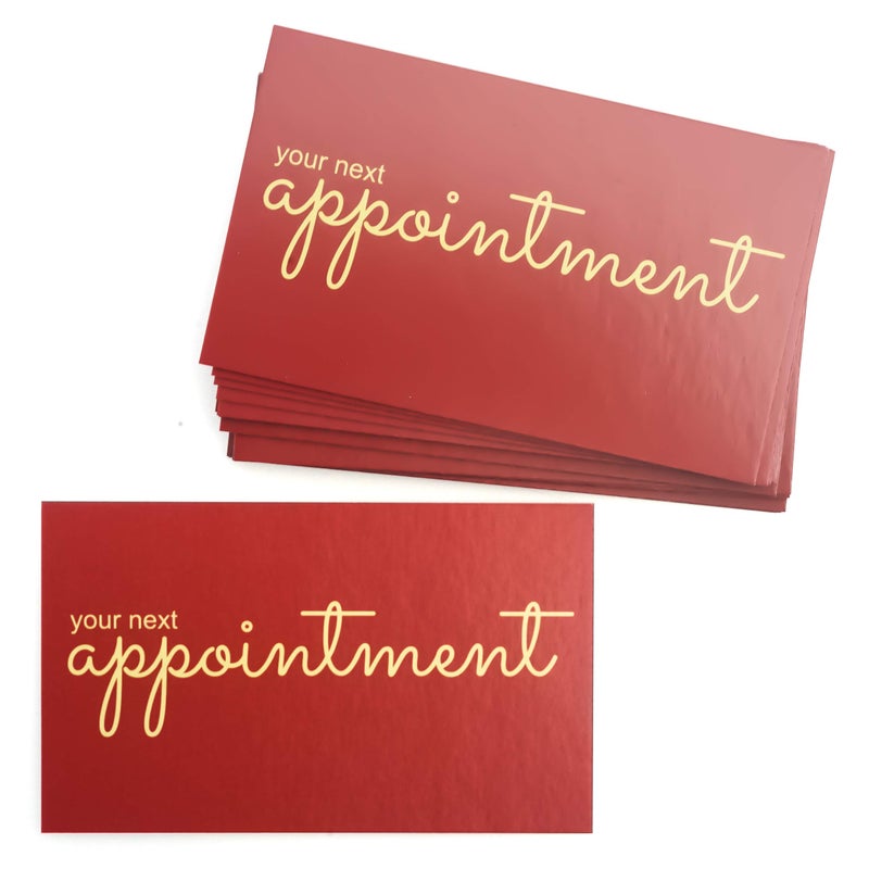 RXBC2011 بطاقات تذكير بالمواعيد RXBC2011 عبوة من 100 لون أحمر نبيذي - Image 4